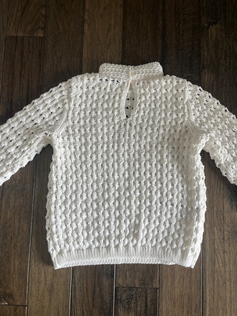 Like New Mango Classic White Cable-Knit Mock Neck Sweater - Picture 6 of 6